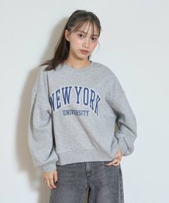 Lovetoxic / ラブトキシック スウェット | 【GOODPRICE】裏起毛カレッジプルオーバー