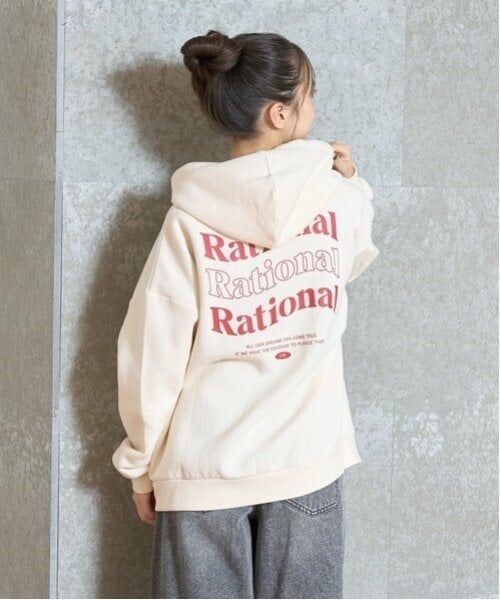 Lovetoxic / ラブトキシック パーカー | 【GOODPRICE】裏起毛バックロゴプルパーカ（アイボリー）