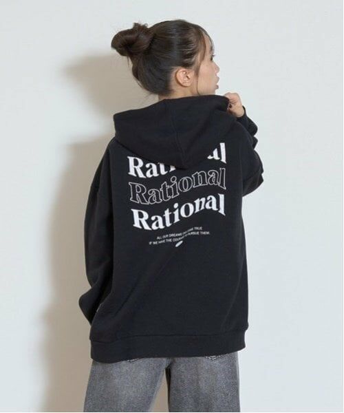 Lovetoxic / ラブトキシック パーカー | 【GOODPRICE】裏起毛バックロゴプルパーカ（黒）