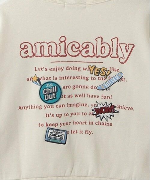 Lovetoxic / ラブトキシック スウェット | 裏起毛バックワッペンプルオーバー | 詳細2