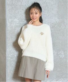 Lovetoxic / ラブトキシック ニット・セーター | ブローチつきシャギーニット