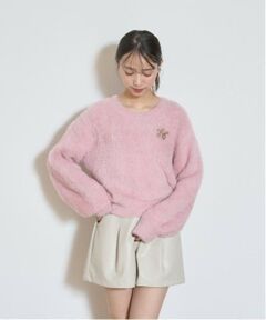 Lovetoxic / ラブトキシック ニット・セーター | ブローチつきシャギーニット