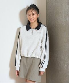 Lovetoxic / ラブトキシック スウェット | 【LTXC】裏起毛クロップドハーフジップ