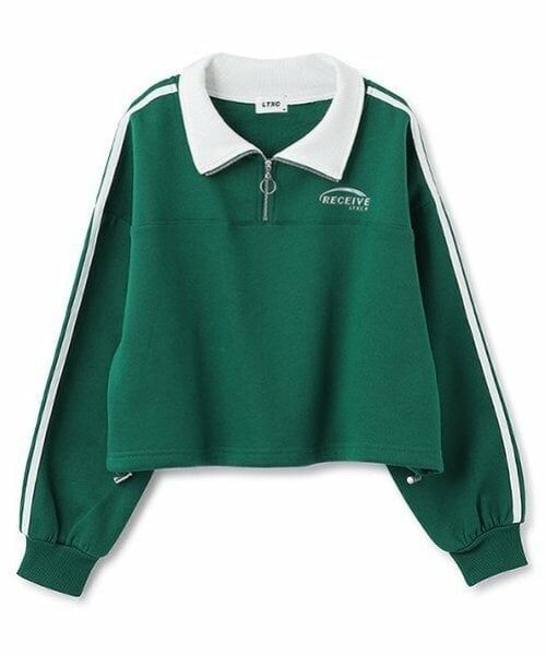 Lovetoxic / ラブトキシック スウェット | 【LTXC】裏起毛クロップドハーフジップ | 詳細10