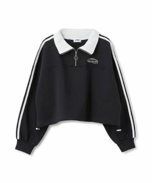 Lovetoxic / ラブトキシック スウェット | 【LTXC】裏起毛クロップドハーフジップ | 詳細12