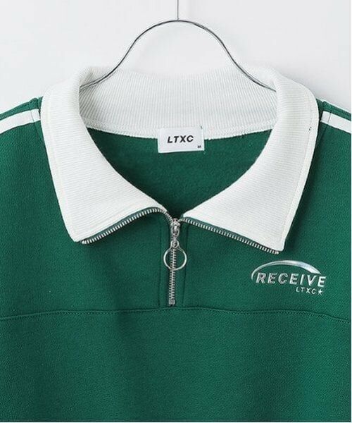 Lovetoxic / ラブトキシック スウェット | 【LTXC】裏起毛クロップドハーフジップ | 詳細2