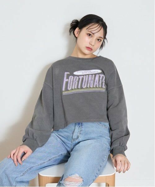 Lovetoxic / ラブトキシック スウェット | 【LTXC】【綿100％】アソートヴィンテージ風プルオーバー（ラベンダー）