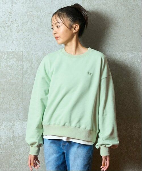 Lovetoxic / ラブトキシック スウェット | 【ベーシック/裏起毛】【綿100％】トレーナー（エメラルド グリーン）