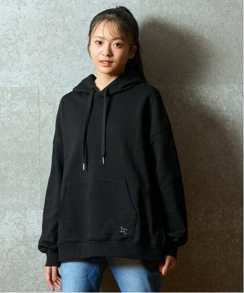 Lovetoxic / ラブトキシック パーカー | 【ベーシック/裏起毛】【綿100％】プルパーカ（黒）