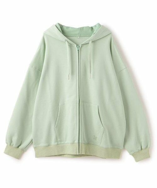 Lovetoxic / ラブトキシック パーカー | 【ベーシック/裏起毛】【綿100％】ジップパーカ（エメラルド グリーン）