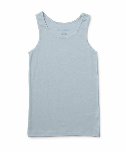 Lovetoxic / ラブトキシック キャミソール・チューブトップ | 【ベーシック】C100％タンクトップ（サックス）