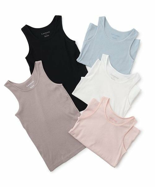 Lovetoxic / ラブトキシック キャミソール・チューブトップ | 【ベーシック】C100％タンクトップ | 詳細7