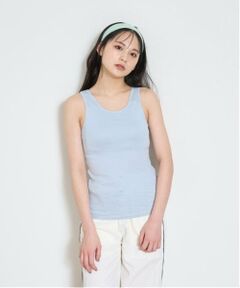 【ベーシック】【綿100％】パッドつきタンクトップ