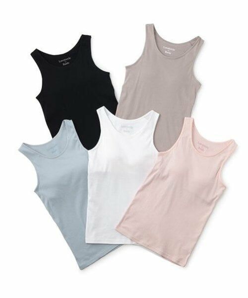 Lovetoxic / ラブトキシック キャミソール・チューブトップ | 【ベーシック】【綿100％】パッドつきタンクトップ | 詳細13