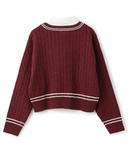 Lovetoxic / ラブトキシック ニット・セーター | レイヤードチルデンニット | 詳細1