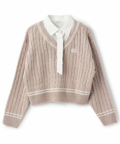 Lovetoxic / ラブトキシック ニット・セーター | レイヤードチルデンニット | 詳細11