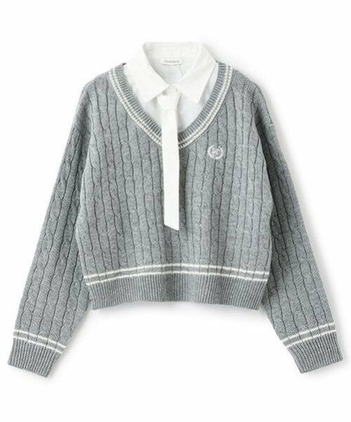 Lovetoxic / ラブトキシック ニット・セーター | レイヤードチルデンニット | 詳細13