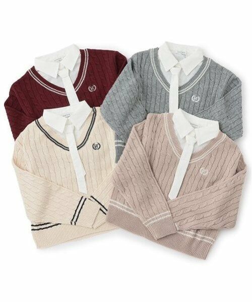 Lovetoxic / ラブトキシック ニット・セーター | レイヤードチルデンニット | 詳細9