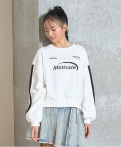 Lovetoxic / ラブトキシック スウェット | 【LTXC】裏起毛ラインクロップドトレーナー