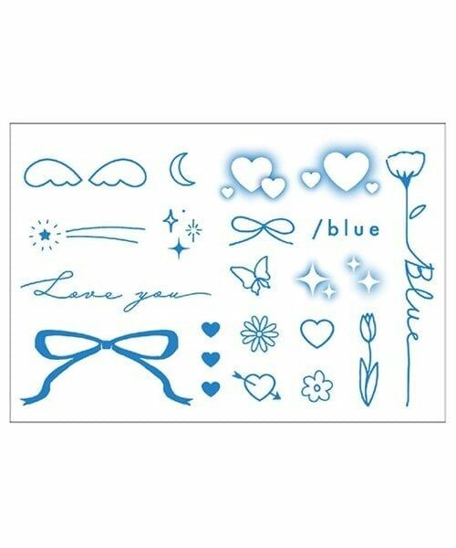 Lovetoxic / ラブトキシック 服飾雑貨 | カラータトゥーシール（ブルー）