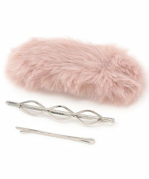 Lovetoxic / ラブトキシック ヘアピン | ファーパッチンピン（ピンク）