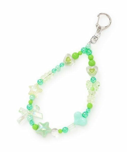 Lovetoxic / ラブトキシック チャーム | リボンビーズチャーム（グリーン）