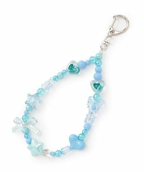 Lovetoxic / ラブトキシック チャーム | リボンビーズチャーム（サックス）