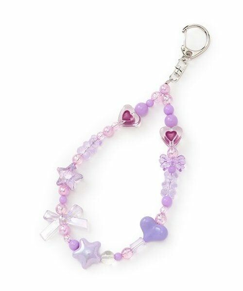 Lovetoxic / ラブトキシック チャーム | リボンビーズチャーム（ラベンダー）