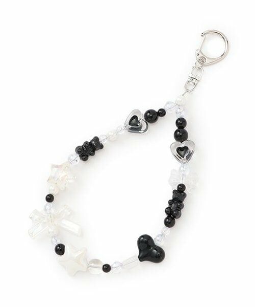 Lovetoxic / ラブトキシック チャーム | リボンビーズチャーム（黒）