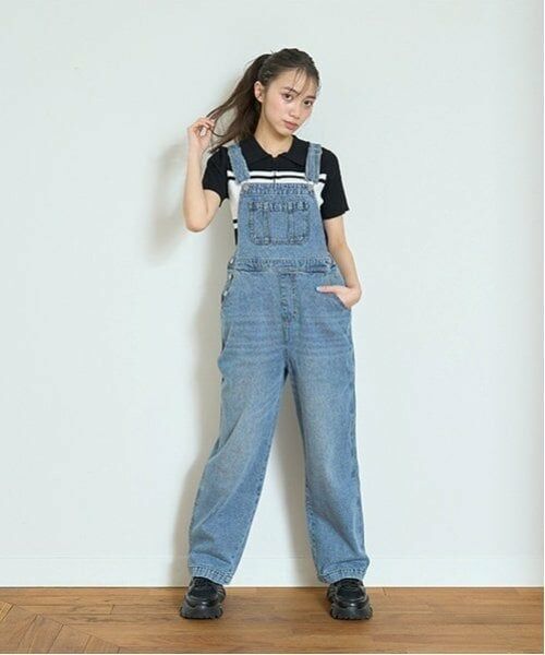 Lovetoxic / ラブトキシック サロペット・オールインワン | 【ベーシック】【GOODPRICE】デニムオーバーオール（ブルー）