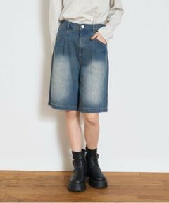 Lovetoxic / ラブトキシック ショート・ハーフ・半端丈パンツ | 【LTXC】タックハーフデニムパンツ