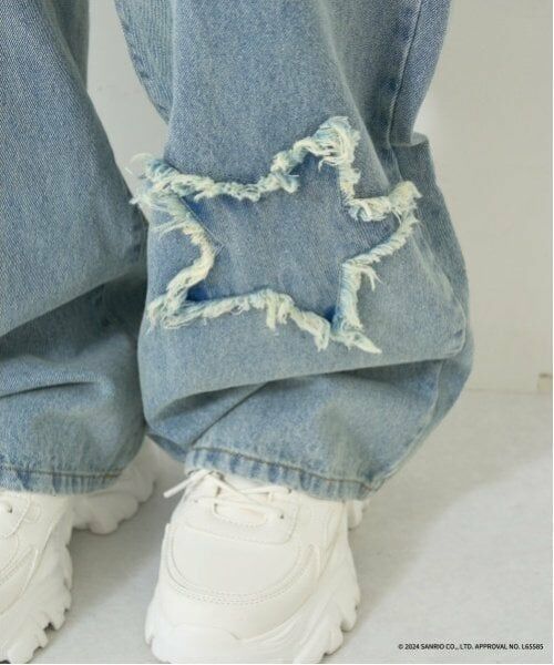 Lovetoxic / ラブトキシック その他パンツ | 【サンリオキャラクターズ】刺しゅうデニムパンツ | 詳細10