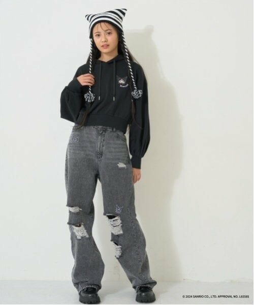 Lovetoxic / ラブトキシック その他パンツ | 【サンリオキャラクターズ】刺しゅうデニムパンツ | 詳細12