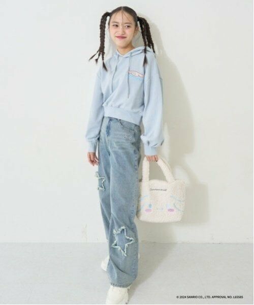 Lovetoxic / ラブトキシック その他パンツ | 【サンリオキャラクターズ】刺しゅうデニムパンツ | 詳細7