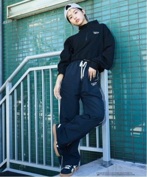 Lovetoxic / ラブトキシック その他パンツ | 【Reebok】ナイロンパンツ(黒)