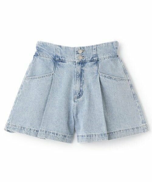 Lovetoxic / ラブトキシック ショート・ハーフ・半端丈パンツ | 美脚見えタックフレアデニムキュロット | 詳細10