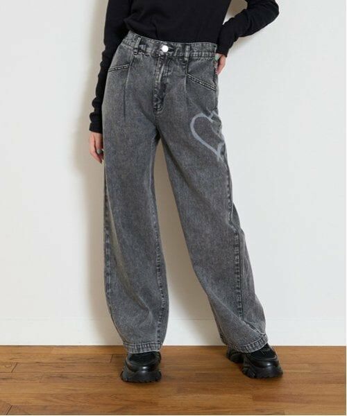 Lovetoxic / ラブトキシック その他パンツ | スプレーアソートデニムパンツ（グレー）