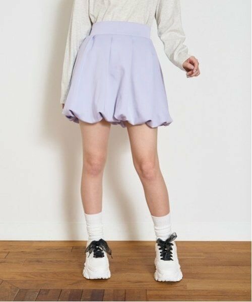 Lovetoxic / ラブトキシック ショート・ハーフ・半端丈パンツ | ダンボールバルーンスカート（サックス）