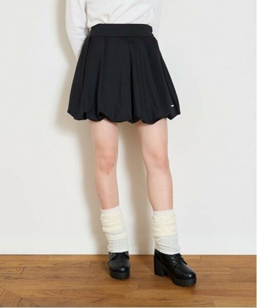 Lovetoxic / ラブトキシック ショート・ハーフ・半端丈パンツ | ダンボールバルーンスカート（黒）