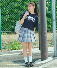 Lovetoxic / ラブトキシック ショート・ハーフ・半端丈パンツ | 【GOODPRICE】ベルト付チェックプリーツスカ-ト