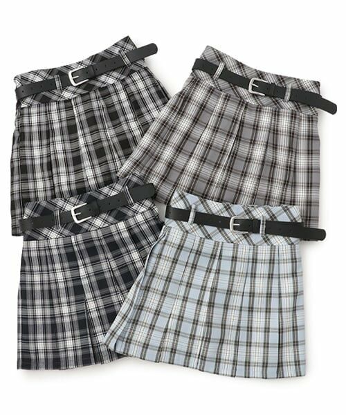 Lovetoxic / ラブトキシック ショート・ハーフ・半端丈パンツ | 【GOODPRICE】ベルト付チェックプリーツスカ-ト | 詳細4