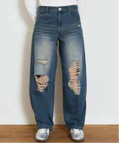 Lovetoxic / ラブトキシック その他パンツ | 【LTXC】バレルレッグダメージデニム