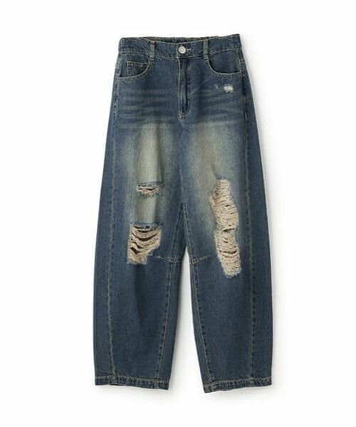 Lovetoxic / ラブトキシック その他パンツ | 【LTXC】バレルレッグダメージデニム | 詳細5