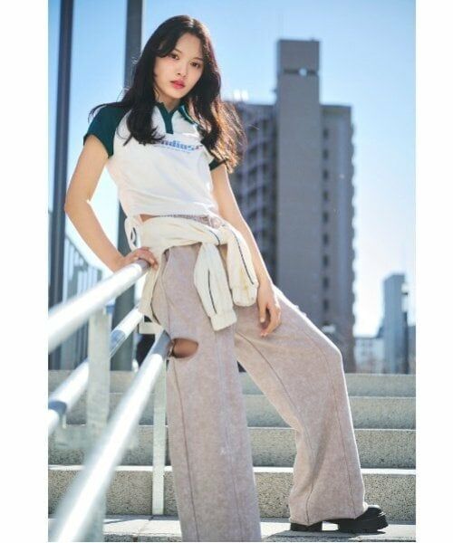 Lovetoxic / ラブトキシック その他パンツ | 【LTXC】ヴィンテージ風スリットスウェットパンツ | 詳細1