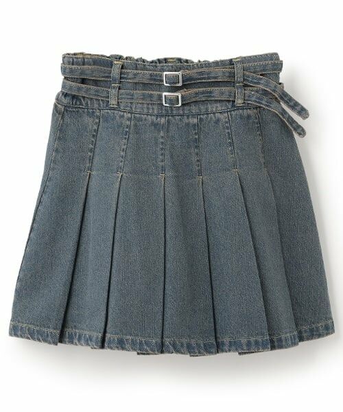 Lovetoxic / ラブトキシック ショート・ハーフ・半端丈パンツ | 【LTXC】Wベルトデニムプリーツスカート | 詳細8
