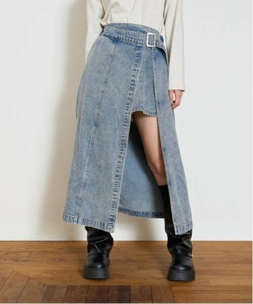 Lovetoxic / ラブトキシック ショート・ハーフ・半端丈パンツ | 【LTXC】ラップベルトロングスカパン（ブルー）