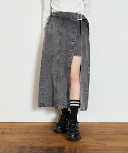 Lovetoxic / ラブトキシック ショート・ハーフ・半端丈パンツ | 【LTXC】ラップベルトロングスカパン（グレー）