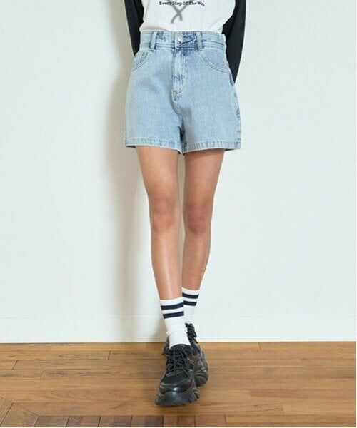 Lovetoxic / ラブトキシック ショート・ハーフ・半端丈パンツ | 【GOODPRICE】ポケットロゴショートパンツ（ライト ブルー）