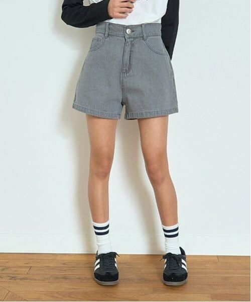 Lovetoxic / ラブトキシック ショート・ハーフ・半端丈パンツ | 【GOODPRICE】ポケットロゴショートパンツ（グレー）