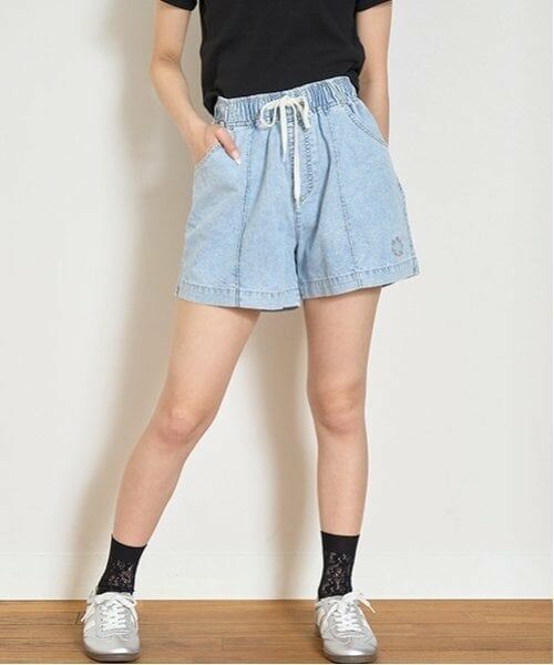 Lovetoxic / ラブトキシック ショート・ハーフ・半端丈パンツ | 【吸水速乾／さらさら】トロミイージーショートパンツ（ブルー）